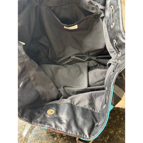 O'Neill Tote Shoulder Bag Womens Large Multicolor Patchwork Drawstring - Picture 9 of 11